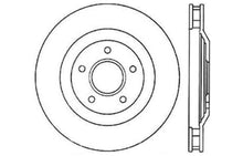 Load image into Gallery viewer, StopTech Power Slot 97-04 Chevy Corvette / 04 &amp; 08 Cadillac XLR/XLR-V Front Right Drilled Rotors