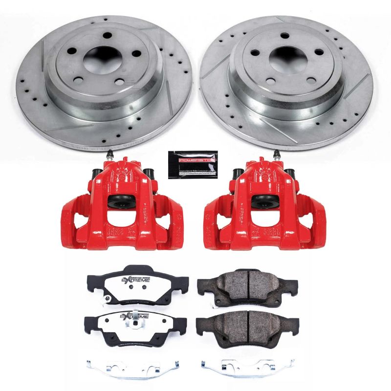 Power Stop 11-17 Dodge Durango Rear Z36 Truck & Tow Brake Kit w/Calipers PowerStop