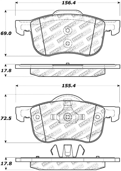 StopTech Street Disc Brake Pads - 305.07940 Stoptech