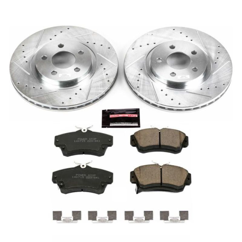 Power Stop 01-10 Chrysler PT Cruiser Front Z23 Evolution Sport Brake Kit PowerStop