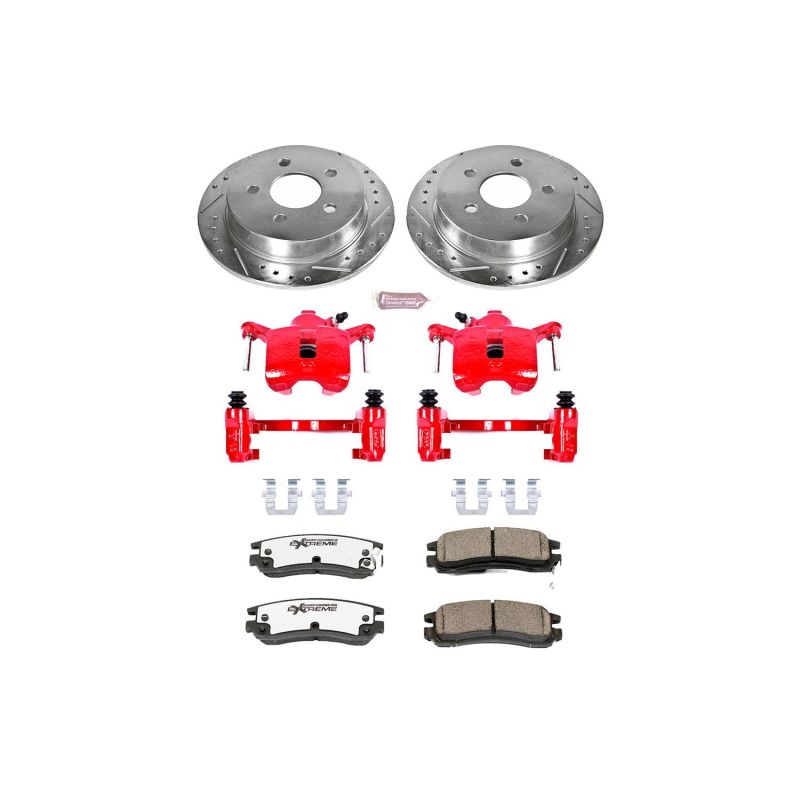 Power Stop 04-05 Buick Century Rear Z26 Street Warrior Brake Kit w/Calipers PowerStop