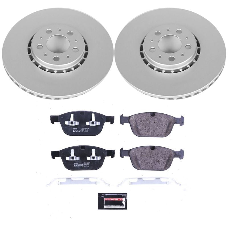 Power Stop 03-14 Volvo XC90 Front Euro-Stop Brake Kit PowerStop