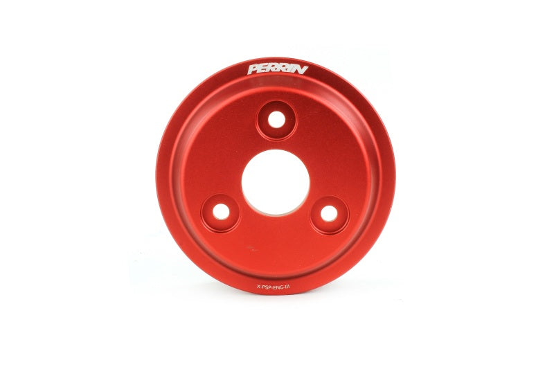 Perrin 15-21 Subaru WRX Lightweight Water Pump Pulley - Red Perrin Performance