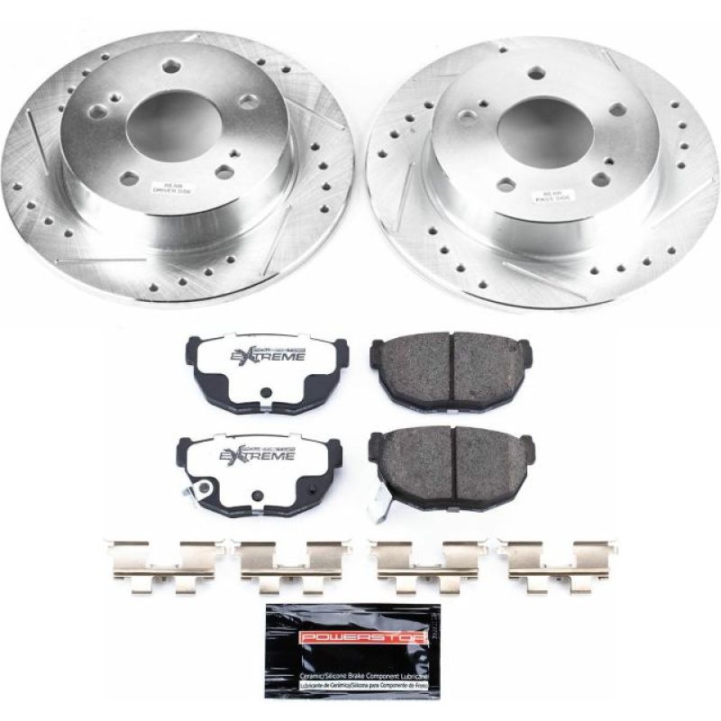 Power Stop 94-98 Nissan 240SX Rear Z26 Street Warrior Brake Kit PowerStop