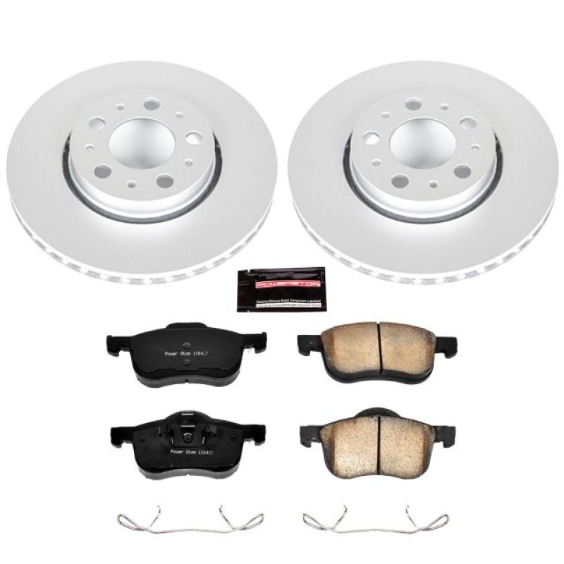Power Stop 01-07 Volvo S60 Front Z23 Evolution Sport Coated Brake Kit PowerStop