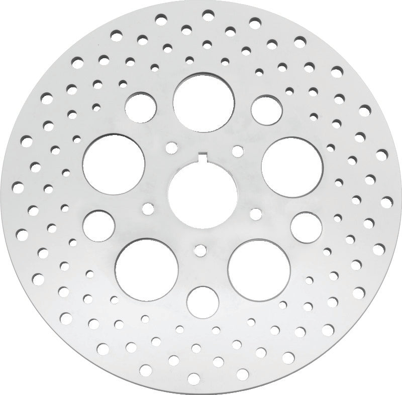 Bikers Choice 84-99 Big Twin & XL 11.5 Inch Front Drilled Stainless Rotor Replaces H-D 44136-84 - 619915