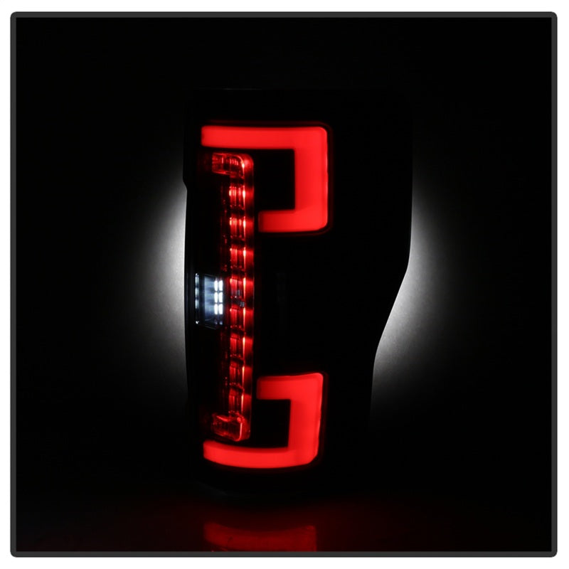 Spyder 17-18 Ford F250 (w/Blind Spot Sens./LED Model Only) LED Tail Lights-Blk ALT-YD-FS17BS-LED-BK SPYDER