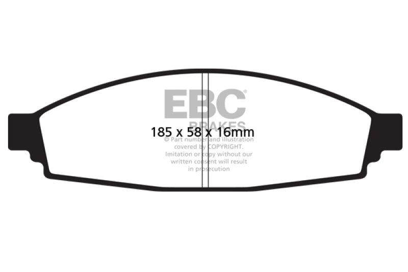 EBC YellowStuff Front Brake Pads - DP41675R EBC