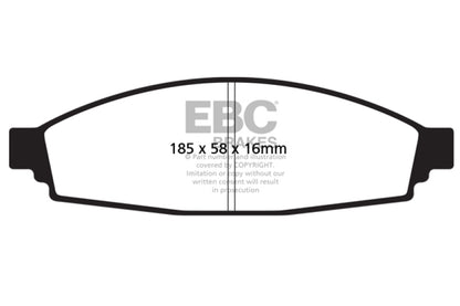 EBC YellowStuff Front Brake Pads - DP41675R EBC