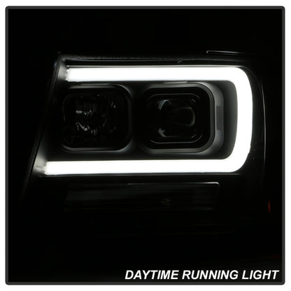 Spyder 07-14 Chevy Suburban/1500/2500/Tahoe V2 Projector Headlights All Blk PRO-YD-CSUB07V2-DRL-BKV2 SPYDER