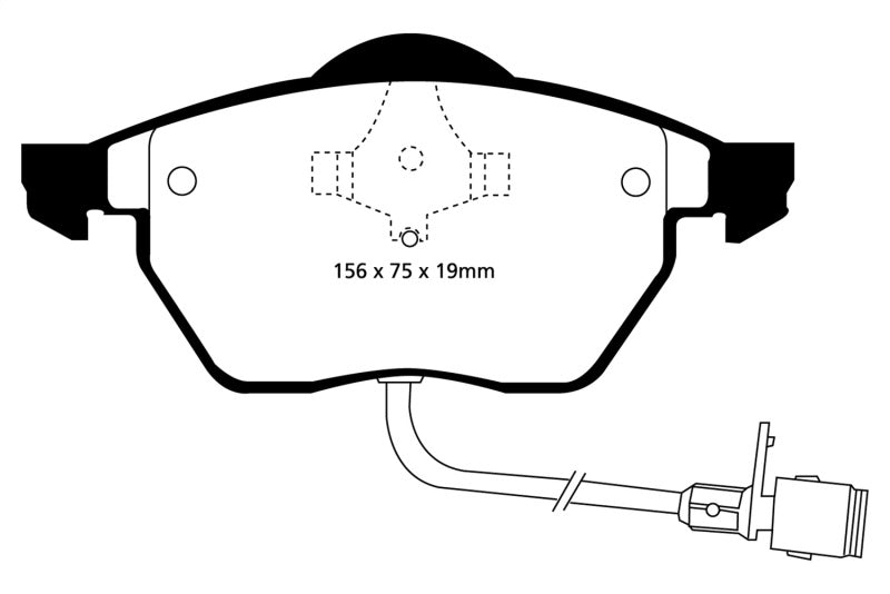 EBC YellowStuff Front Brake Pads - DP4836R