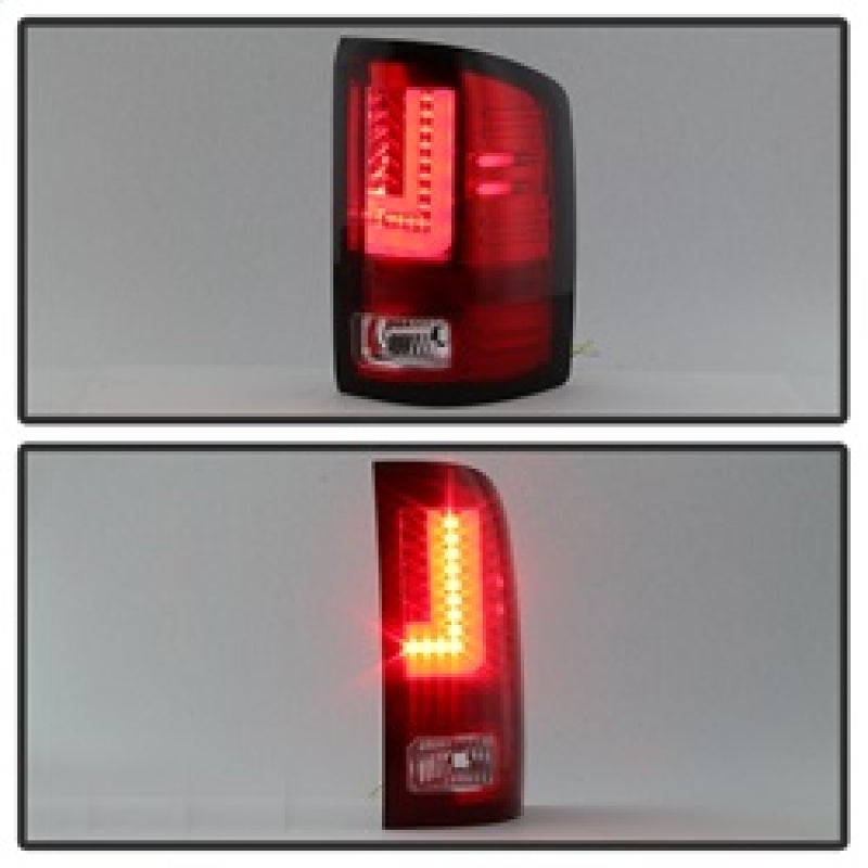 Spyder GMC Sierra 2016-2017 Light Bar LED Tail Lights - Red Clear ALT-YD-GS16-LED-RC SPYDER