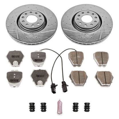 Power Stop 00-01 Audi A6 Quattro Front Z26 Street Warrior Brake Kit PowerStop