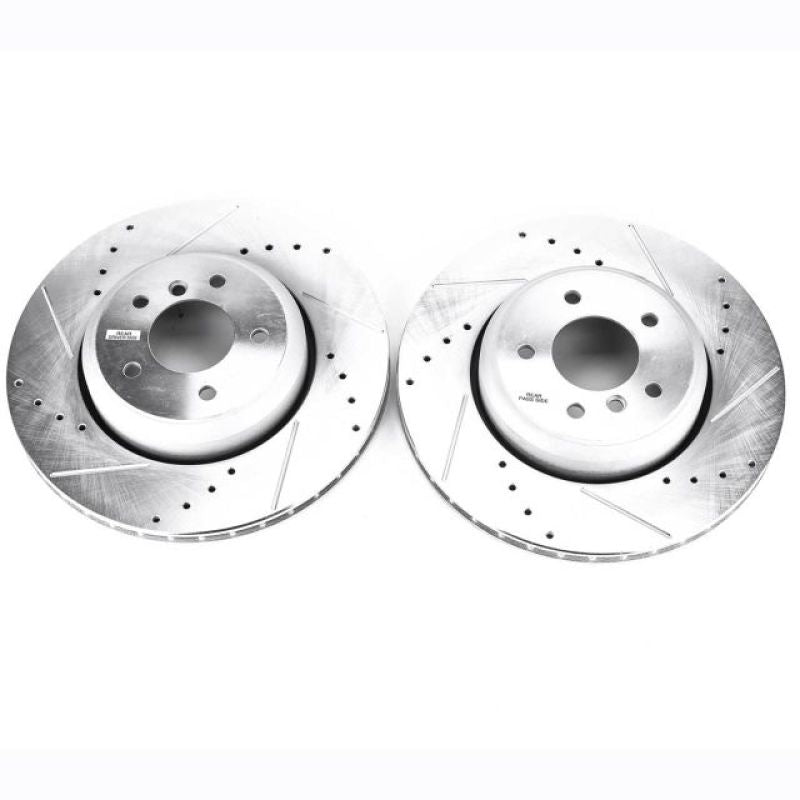 Power Stop 08-10 BMW 535i Rear Evolution Drilled & Slotted Rotors - Pair PowerStop
