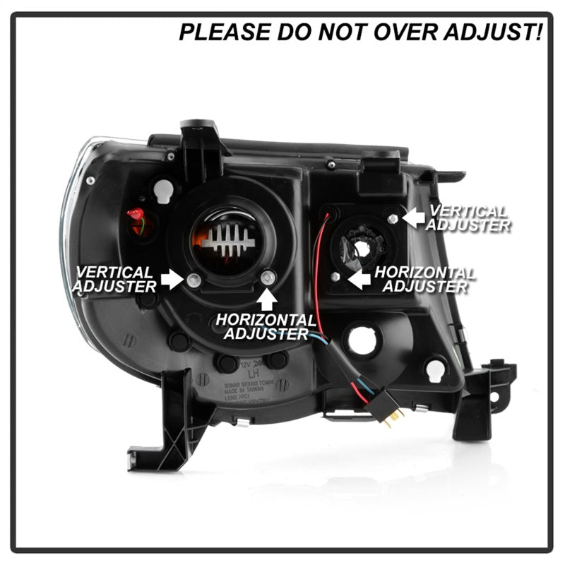Spyder Toyota Tacoma 05-11 V2 High-Power LED Headlights - Black PRO-YD-TT05PL-BK SPYDER