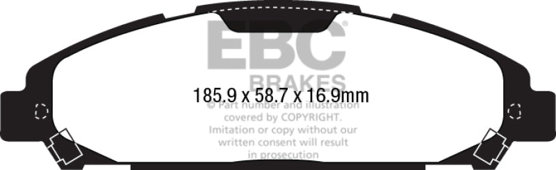 EBC YellowStuff Front Brake Pads - DP43039R EBC
