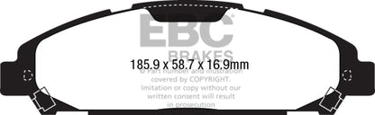 EBC YellowStuff Front Brake Pads - DP43039R EBC