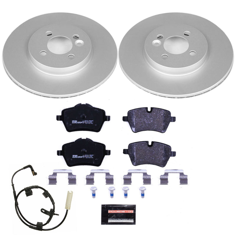 Power Stop 07-10 Mini Cooper Front Euro-Stop Brake Kit PowerStop