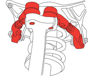 SPC Performance Left ADJ Upper Control Arms Audi A6, A8 - 81371