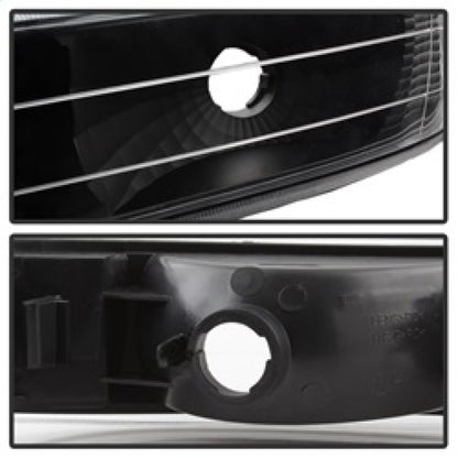 Xtune Chevy TahOE 00-06 Amber Crystal Headlights w/ Bumper Lights Black HD-JH-CSIL99-SET-AM-BK SPYDER