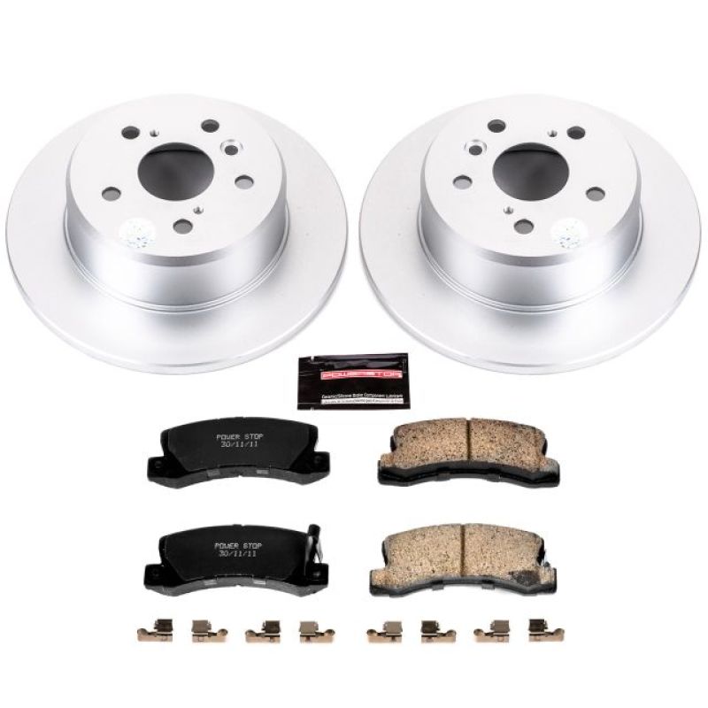 Power Stop 99-03 Lexus RX300 Rear Z17 Evolution Geomet Coated Brake Kit PowerStop
