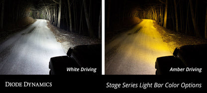 Diode Dynamics 30 In LED Light Bar Single Row Straight - Amber Driving Each Stage Series Diode Dynamics