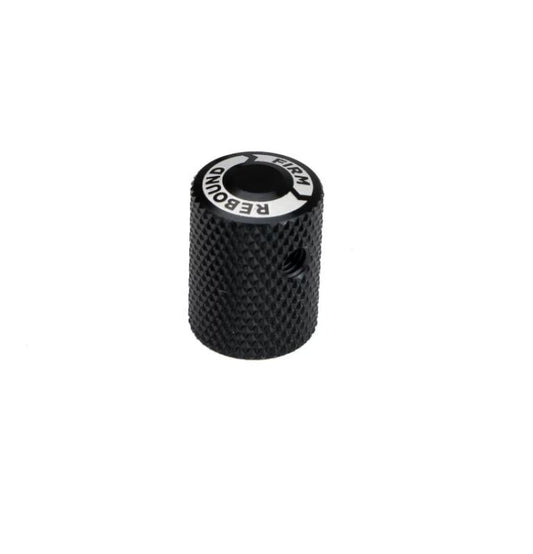 Ridetech Aluminum Long Rebound Knob for 1.5in Smooth Body Shock Stud - Black (Single)