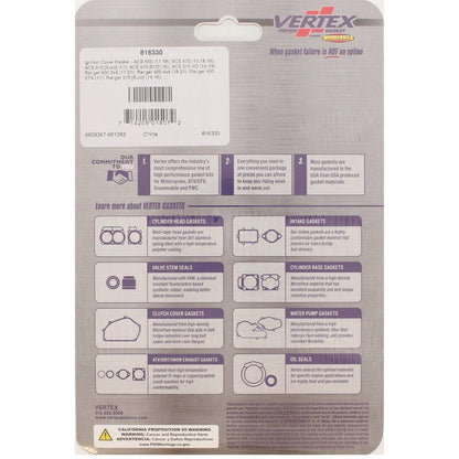 Vertex Ignition Cover Gasket for 2017-2019 Polaris ACE 500 [SOHC] & More - 816330