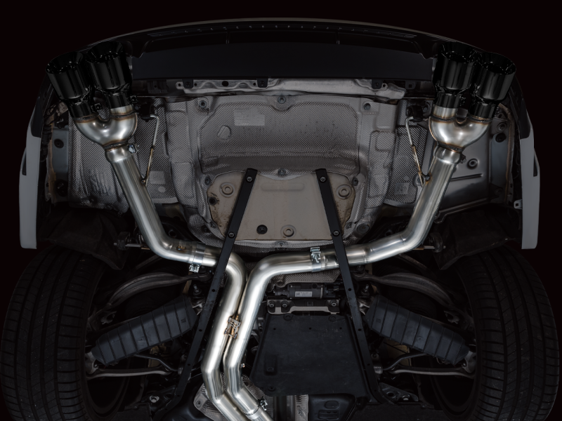 AWE Tuning 19-23 Audi C8 S6/S7 2.9T V6 AWD Track Edition Exhaust - Diamond Black Tips AWE Tuning