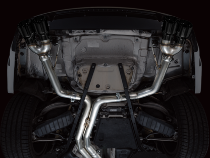 AWE Tuning 19-23 Audi C8 S6/S7 2.9T V6 AWD Track Edition Exhaust - Diamond Black Tips AWE Tuning