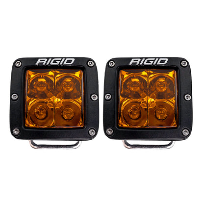 Rigid Industries D-Series Spot w/ Amber PRO Lens (Pair) Rigid Industries