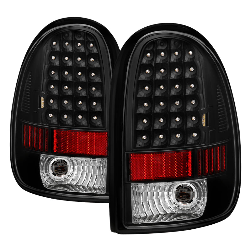 Xtune Plymouth Voyager/Grand Voyager 96-00 LED Tail Lights Black ALT-ON-DC96-LED-BK SPYDER