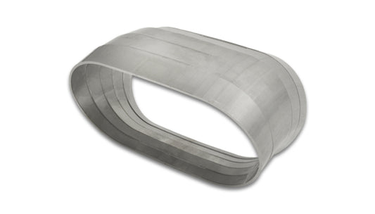 Vibrant Vertical 304 SS Nominal 3 in. Oval / 3.10 in. Centerline Radius, 9 degree per cut -Set of 5 Vibrant