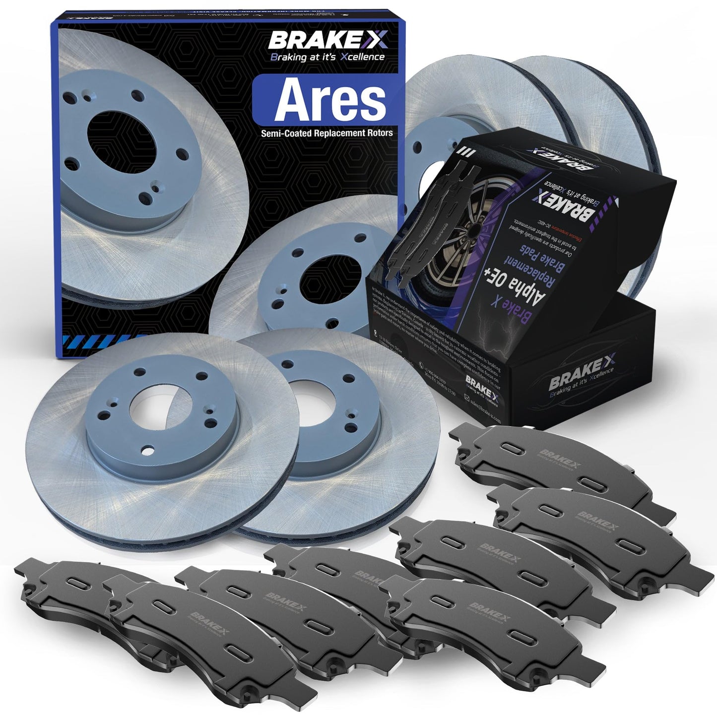Power Stop 09-10 Acura TSX Front and Rear Semi-Coated Rotor Kit