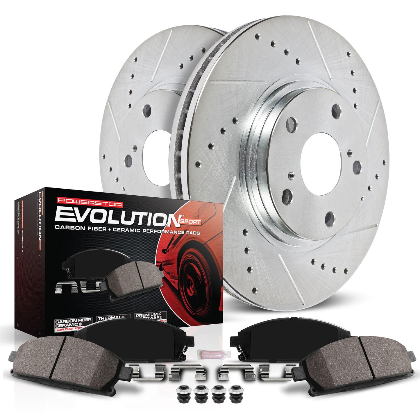 Power Stop 11-19 Ford Fiesta Front and Rear Z23 Evolution Brake Kit