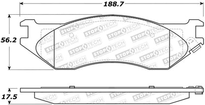 StopTech Premium Ceramic Brake Pads - 308.08970 Stoptech