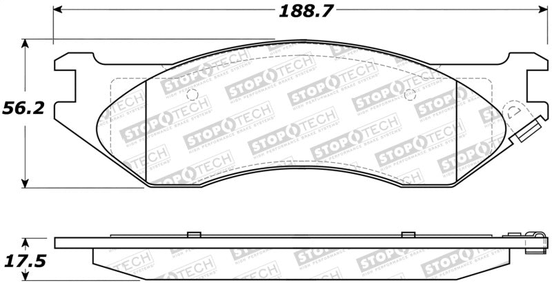 StopTech Premium Ceramic Brake Pads - 308.08970