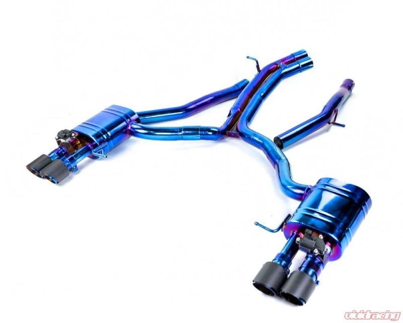 VR Performance Audi B9 RS4 Titanium Valvetronic Exhaust System With Carbon Fiber Tips Vivid Racing