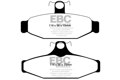 EBC YellowStuff Rear Brake Pads - DP41165R EBC