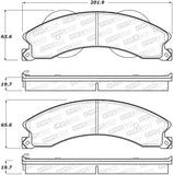 StopTech Premium Ceramic Rear Brake Pads - 308.14110