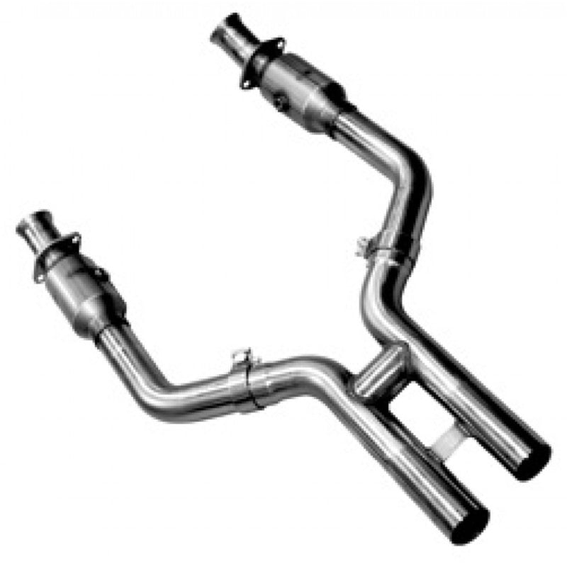 Kooks 05-10 Ford Mustang GT Shelby GT Bullitt 1-5/8 x 2-1/2 (3V) Header & Catted H-Pipe Kit Kooks Headers