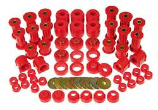 Prothane Total Vehicle Suspension Bushing Kit for 1987–1996 Jeep Wrangler YJ, Red – 1-2005