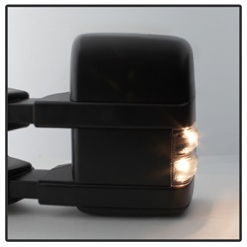 xTune Ford SuperDuty 08-15 Extendable Heated Mirrors w/ LED Signal Smoke MIR-FDSD08S-PW-SM-SET SPYDER