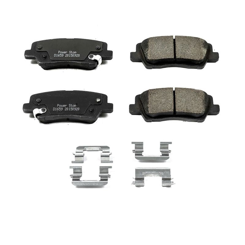 Power Stop 13-18 Cadillac ATS Rear Z17 Evolution Ceramic Brake Pads w/Hardware PowerStop