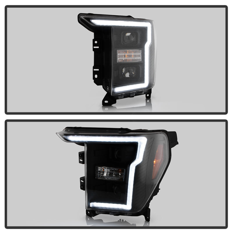 Spyder Signature 20-21 Ford F150 (Halogen Model) Proj. Headlights - Black (PRO-YD-FF15021HALSI-BK) SPYDER