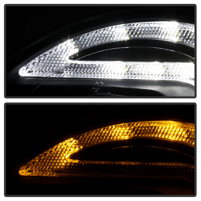 Spyder Mini Cooper 07-12 V2 Halogen Model Only Projector Headlights - Black PRO-YD-MC07V2SI-SBLB-BK SPYDER