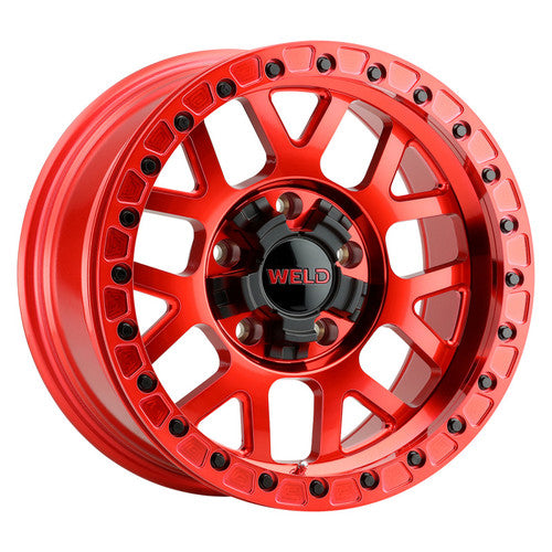 Weld Off-Road 20x9 Cinch Beadlock 6x135 / 6x139.7 / ET 00 / BS 4.50 / Gloss BLK MIL / BLK Ring 106.1
