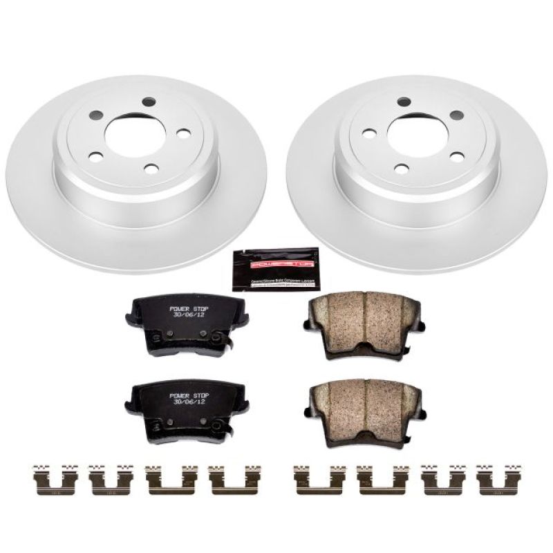 Power Stop 05-19 Chrysler 300 Rear Z17 Evolution Geomet Coated Brake Kit PowerStop
