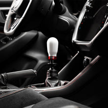 Load image into Gallery viewer, COBB Subaru 6-Speed Tall Weighted COBB Shift Knob - White (Incl. Both Red + Blk Collars) 213370-W