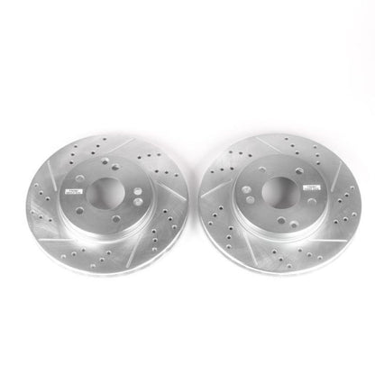 Power Stop 99-00 Mercedes-Benz C230 Front Evolution Drilled & Slotted Rotors - Pair PowerStop